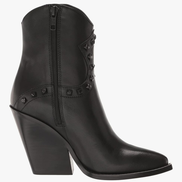 ASH Boy Biz Leather Studded Cowboy Boots Size 7 - Picture 3 of 13